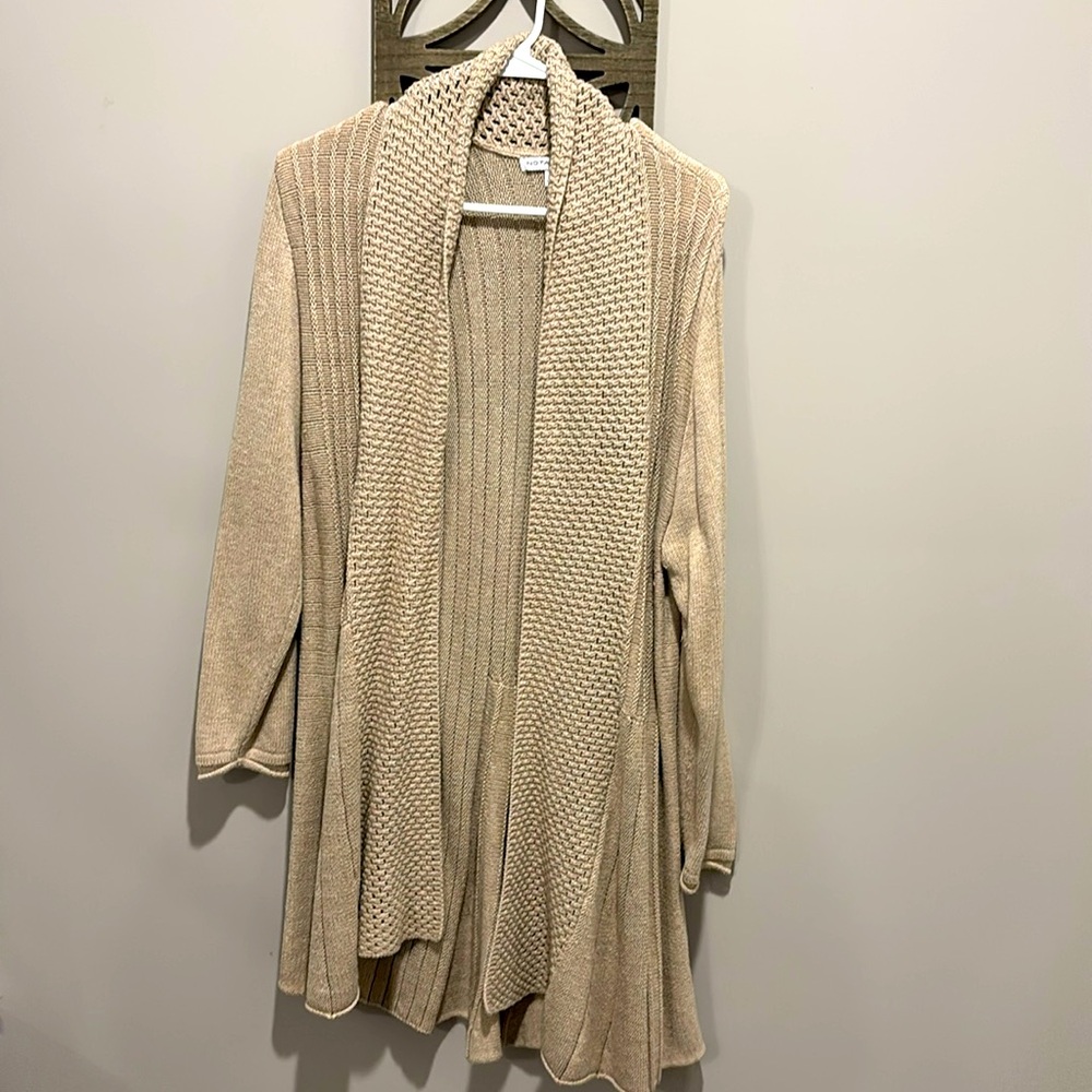 Crochet open cardigan